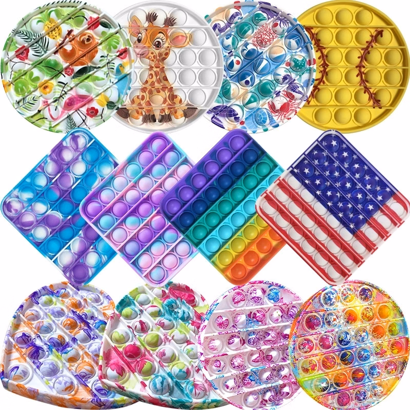Various Patterns Push Pop Bubble Fidget Toy-Customize