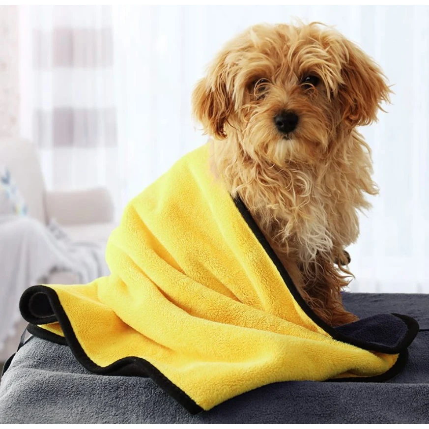 Pet Microfibre Drying Towel Dog Blanket Soft Bath Towel 1