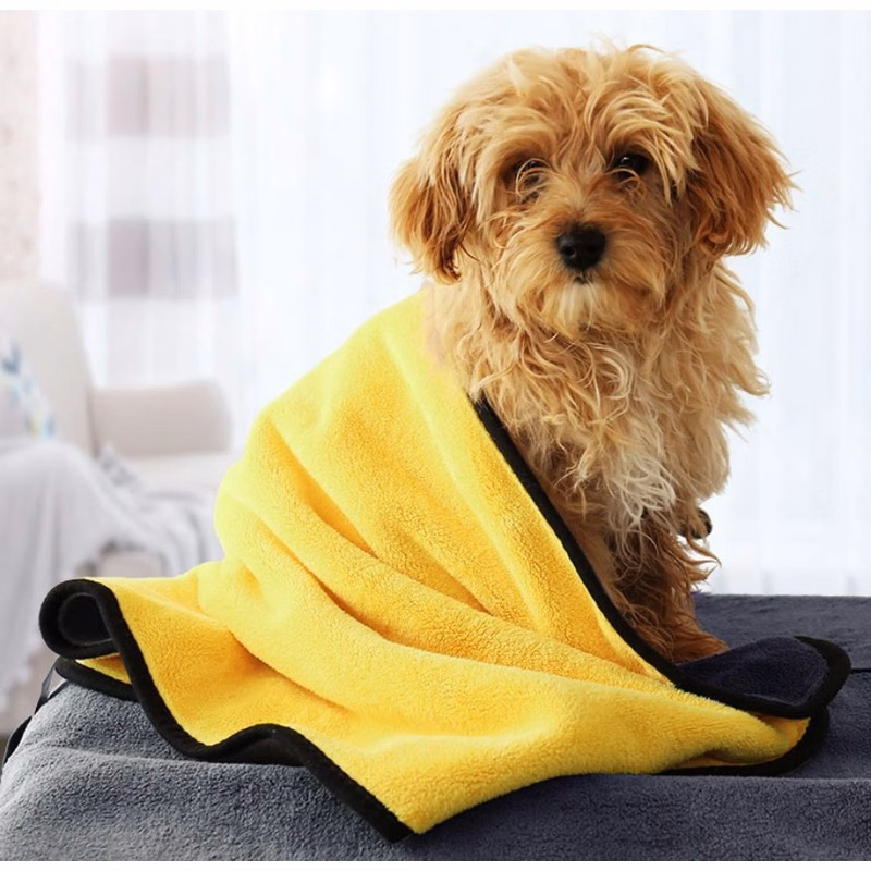 Pet Microfibre Drying Towel Dog Blanket Soft Bath Towel