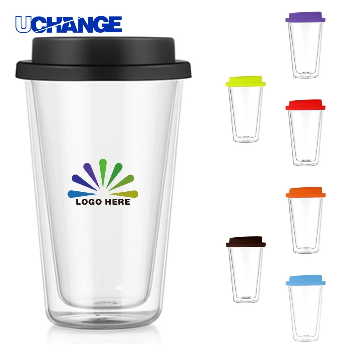 Double Walled Glass Container (12OZ) 1