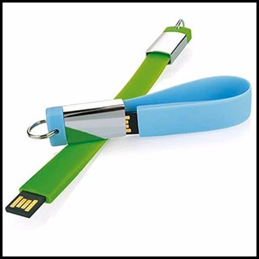 Aruba Silicone Wristband Flash Drive / USB - 128MB