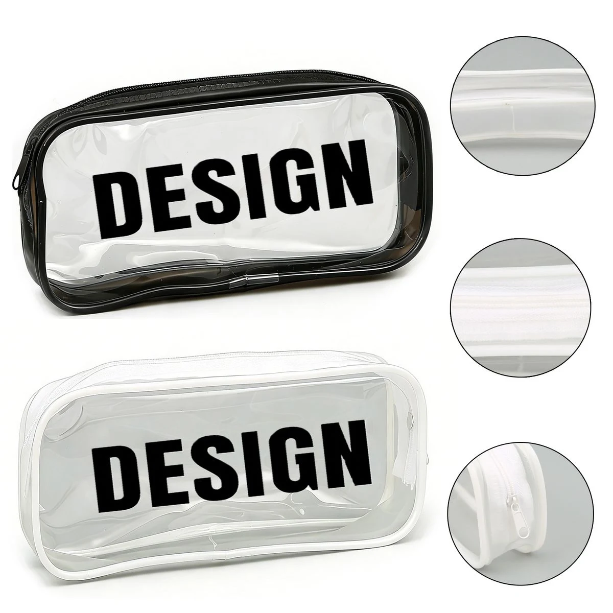PVC Transparent Zipper Pencil Case 1