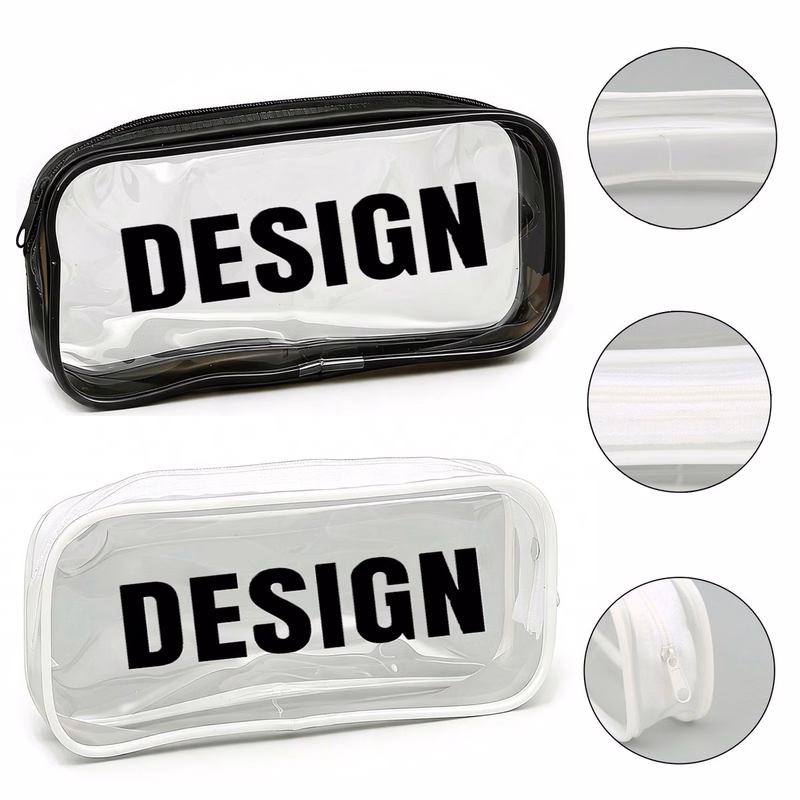 PVC Transparent Zipper Pencil Case