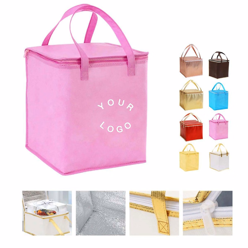 Insulated Cooler Tote Bag with Zipper Closure