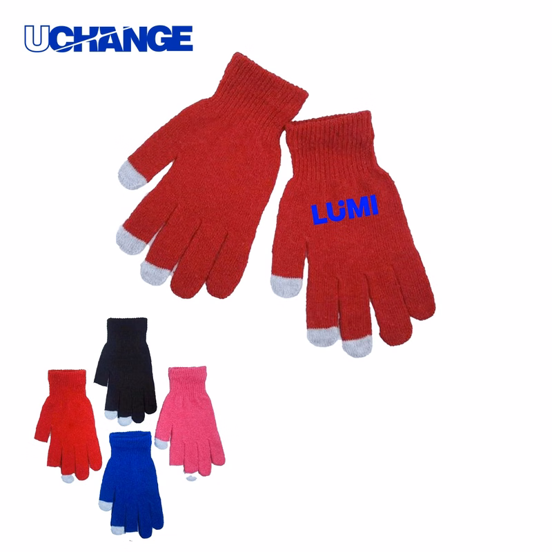 Warm Soft Knitting Touch Screen Gloves for Daily Use