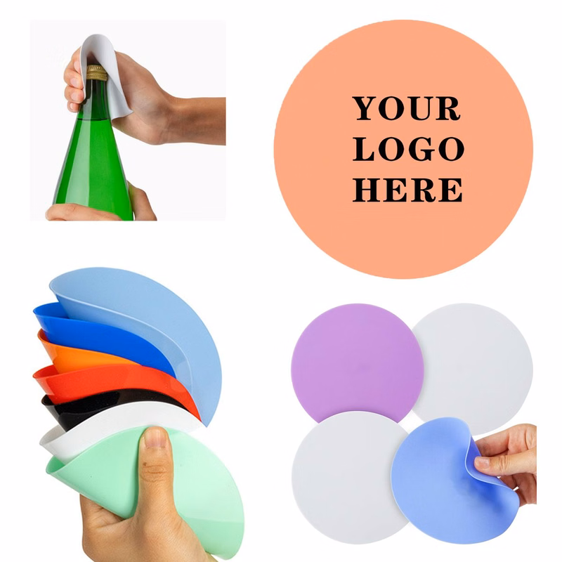 Non-Slip Eco-Friendly Silicone Assisted Bottle Opener With Easy Grip