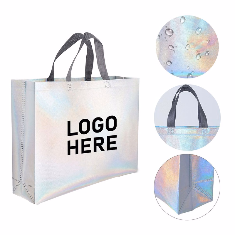 Laser Non-Woven Tote Present Shopping Bag