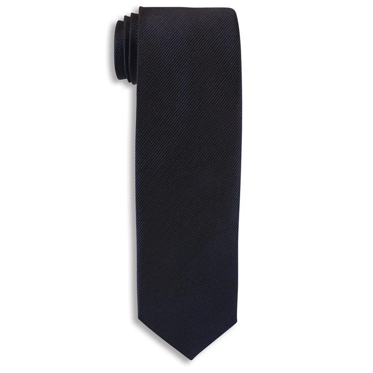 City Collection Navy Blue Narrow Tie 1