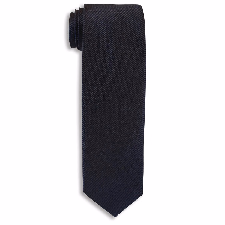City Collection Navy Blue Narrow Tie