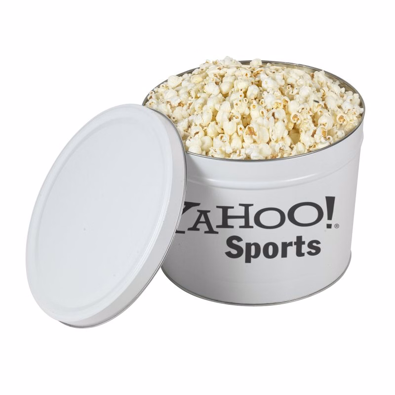 2 Gallon Popcorn Tins- Butter Popcorn