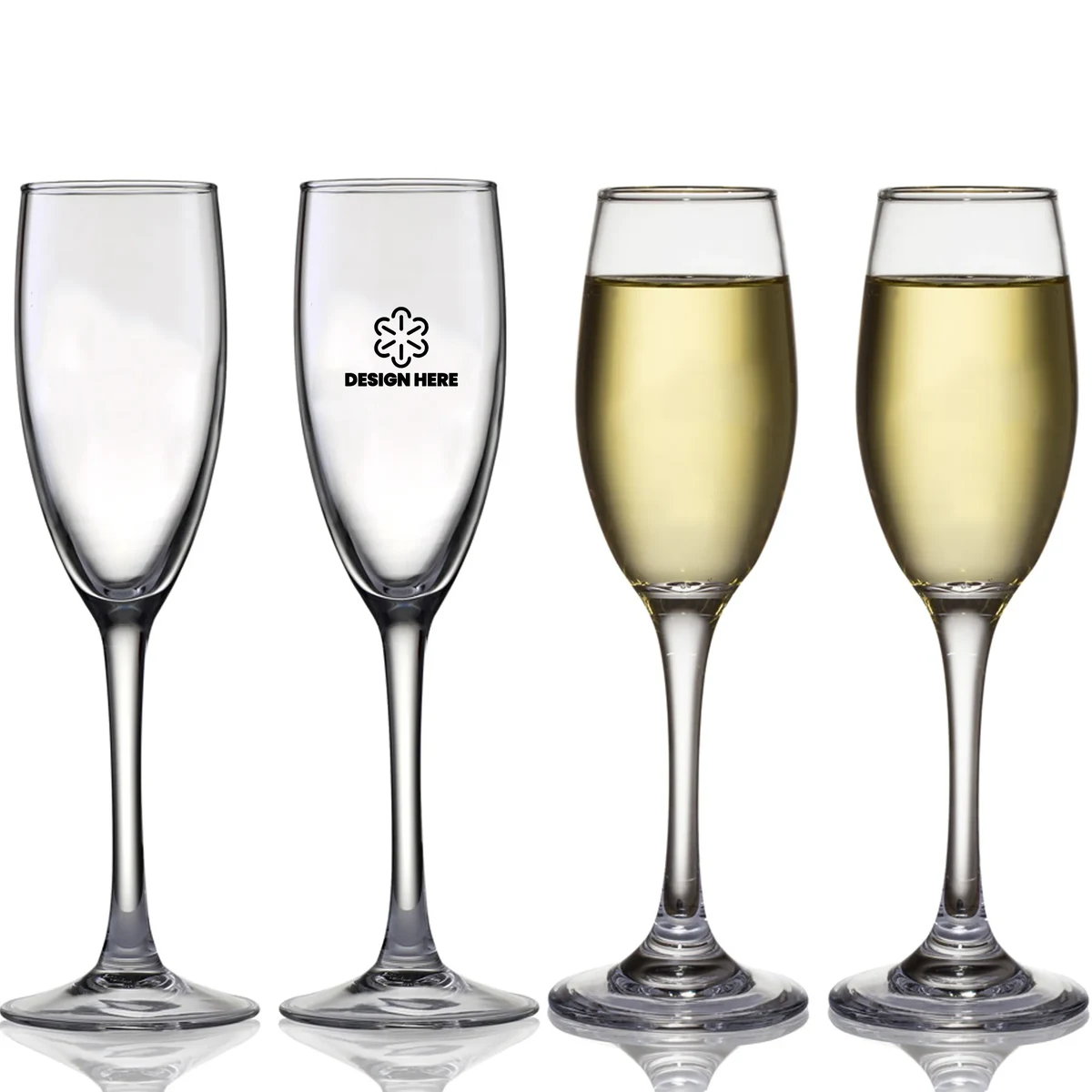 6 oz. Clear Glass Champagne Cup 1
