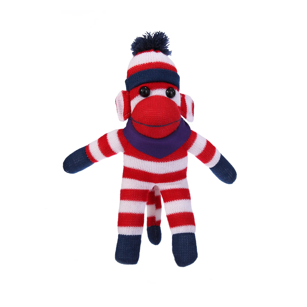 Patriotic Sock Monkey with Bandana 1