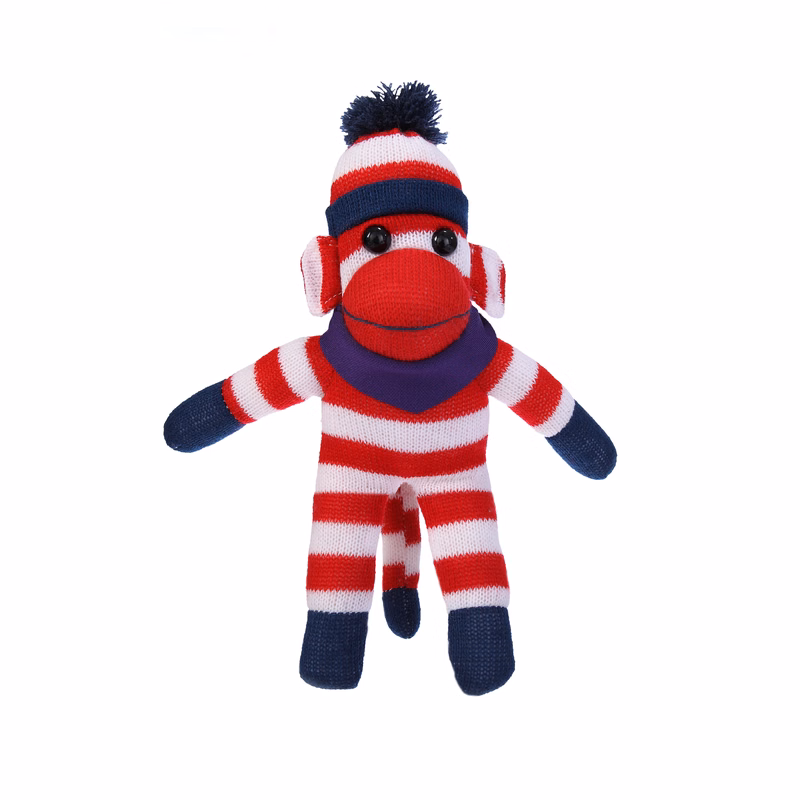 Patriotic Sock Monkey with Bandana