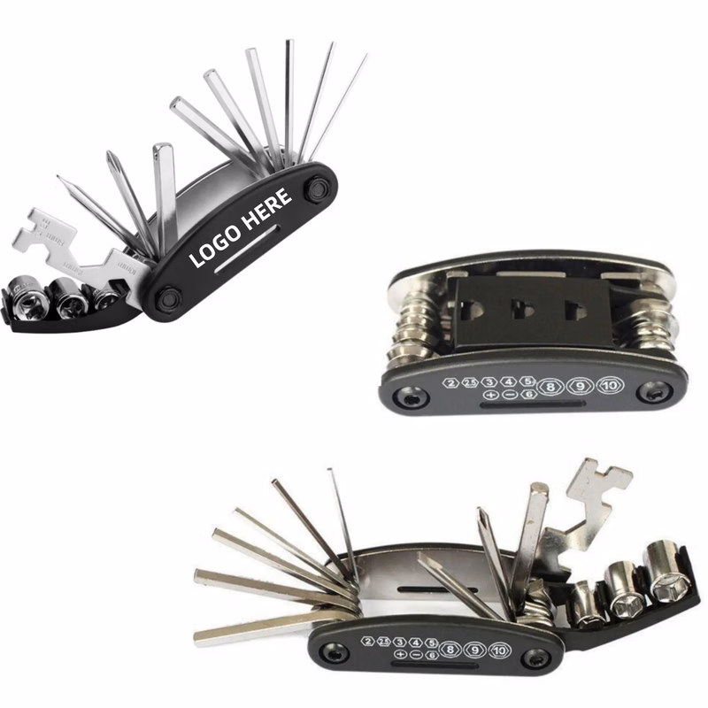 Portable Foldable 16 In 1 Bike Tool Kit