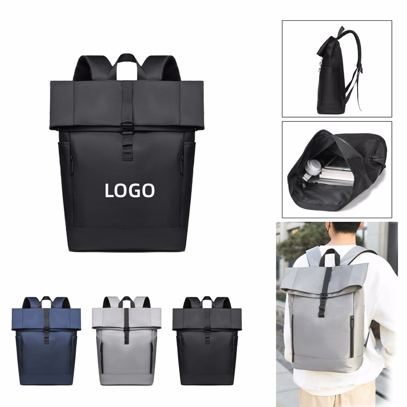 Expandable Roll Top Waterproof Trendy Backpack