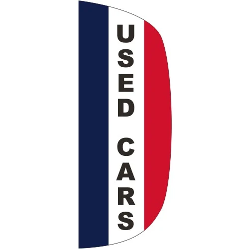 "USED CARS" 3' x 8' Message Flutter Flag 1