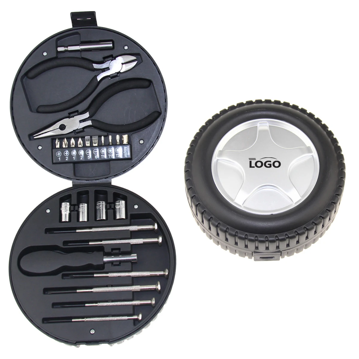 Tire Shaped Multifunctional Tool Kit 1