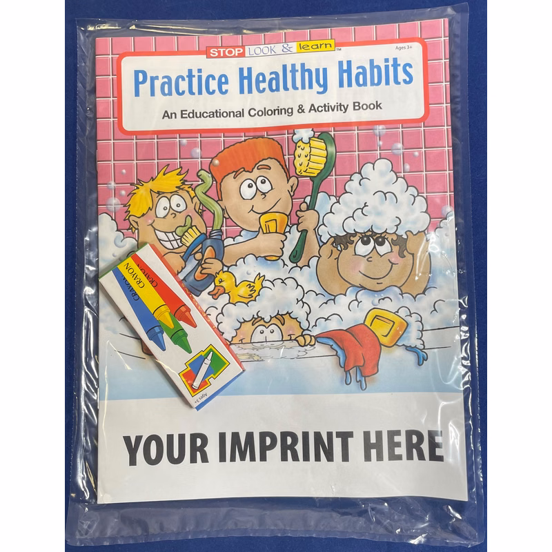 COLORING SET - Practice Healthy Habits Coloring Book Fun Pack