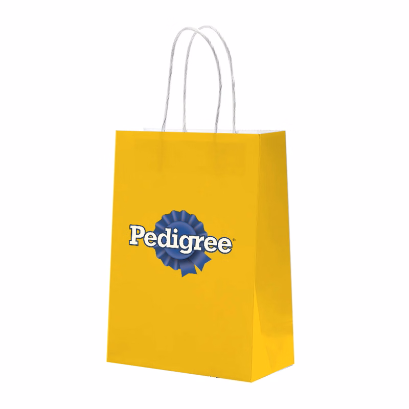 235g Card Paper bag with full color imprint on all sides (5.25*8.25*3.25")