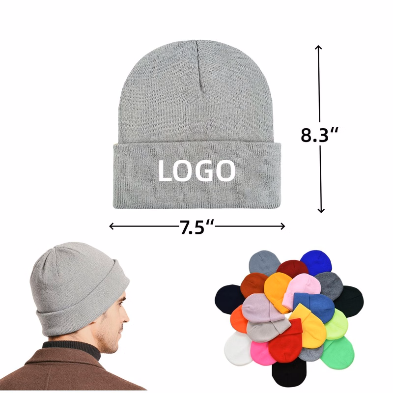 Embroidered Knit Beanie