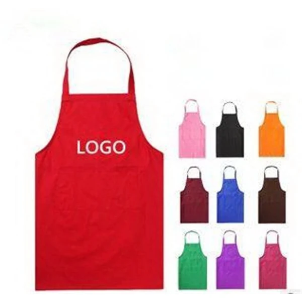 Bib Apron with Two Pockets 1