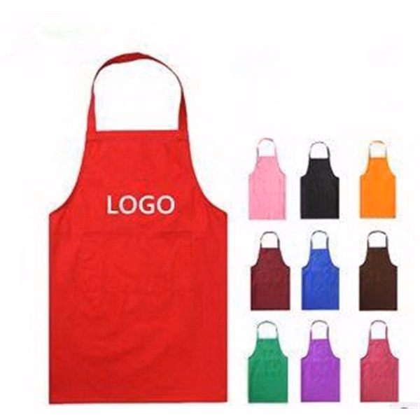 Bib Apron with Two Pockets