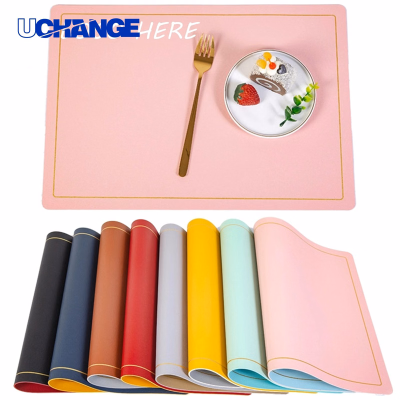 PU Leather Waterproof Table Mat for Dining