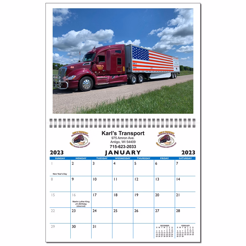 Deluxe 13 Picture Custom Wall Calendar