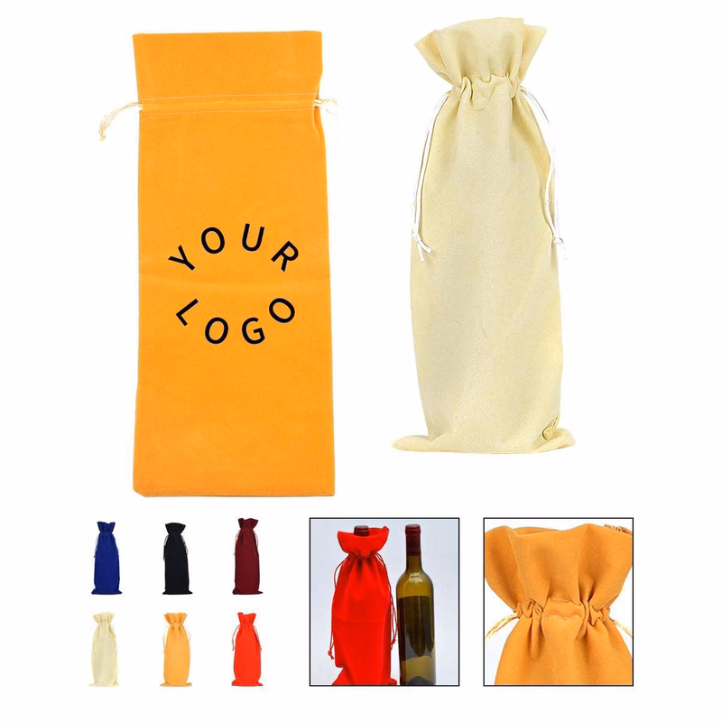 Velvet Wine Tote Bag for Bottles and Gifts