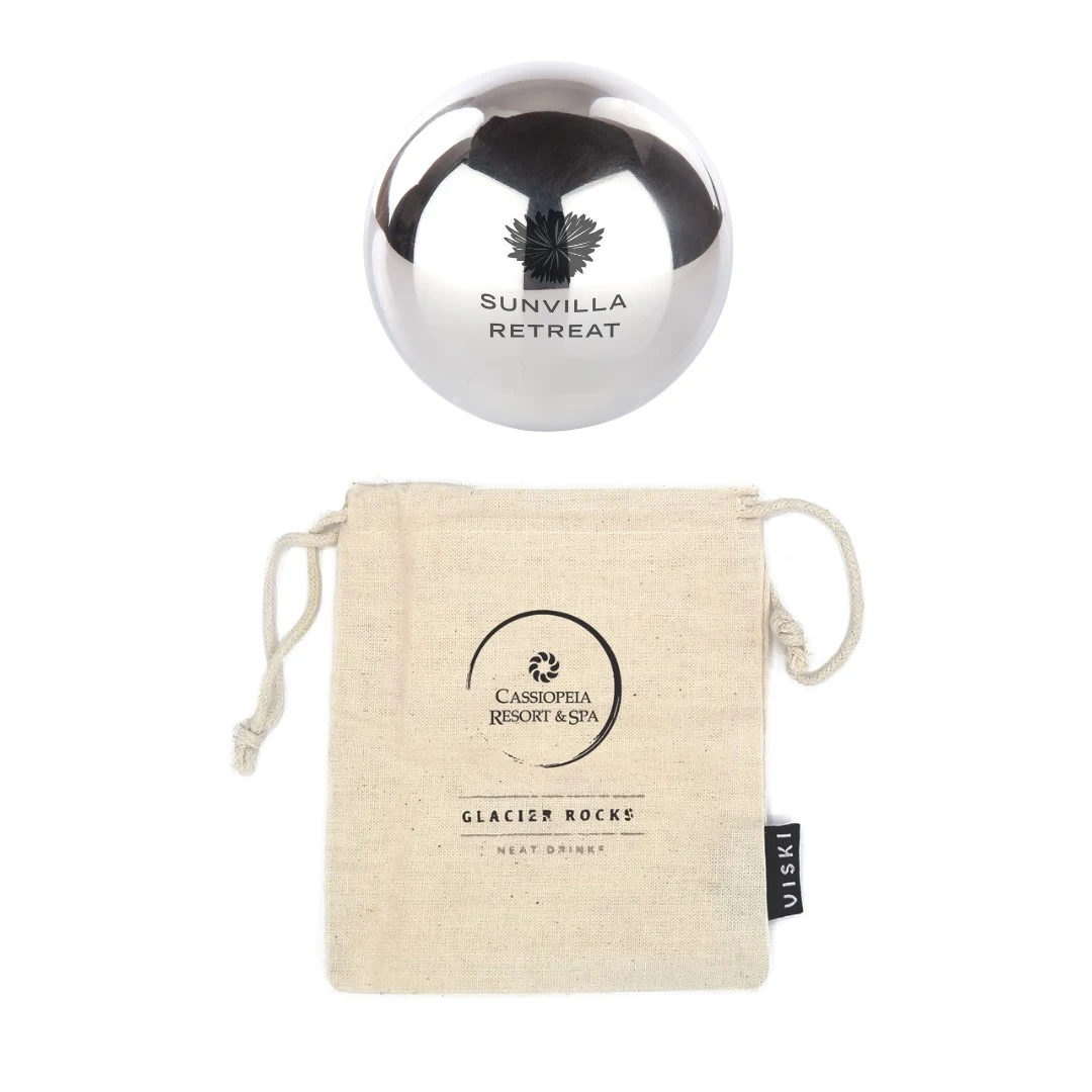 Viski® Glacier Rocks® Stainless Steel Ice Sphere 1
