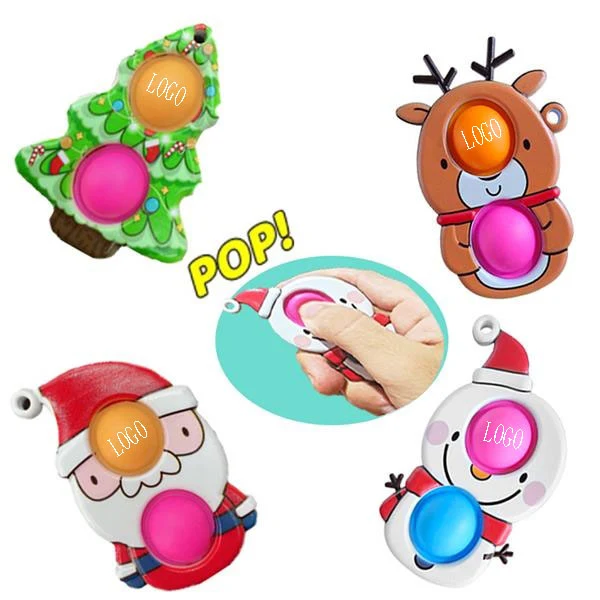 Christmas Mini Pop Fidget Simple Dimple Bubble Sensory Toy for Kids and Adults 1