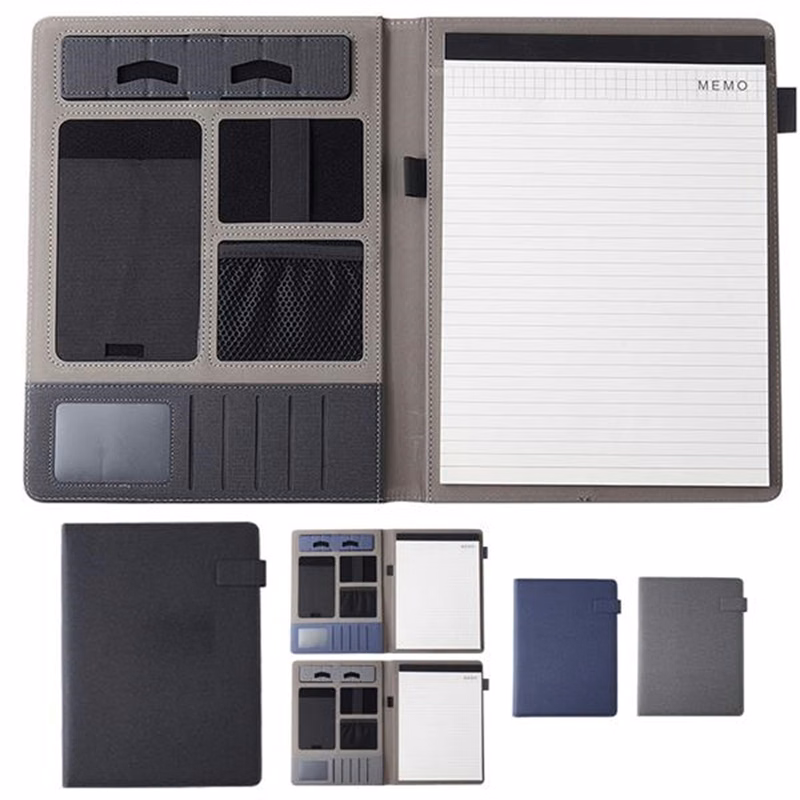 Business Portfolio Notebook With Phone Stand Holder