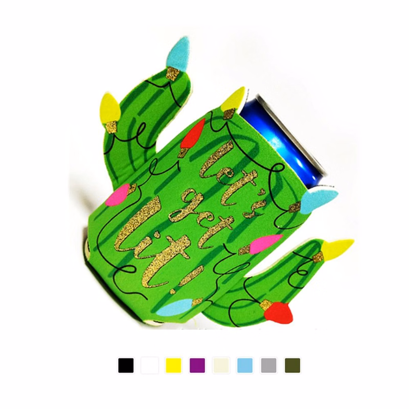 Neoprene Cactus Pattern Can Coolie