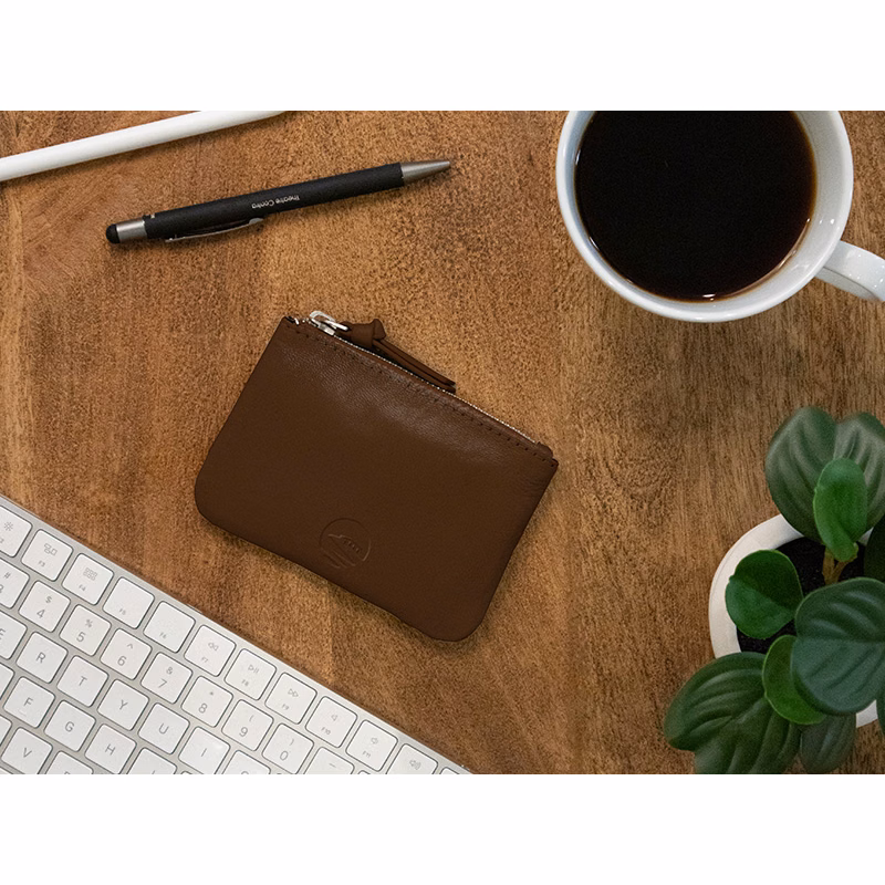 Real Leather Coin Pouch