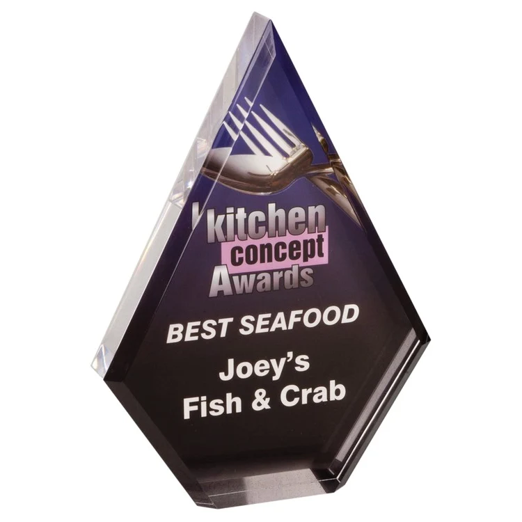 8" Full Color Diamond Acrylic Award 1