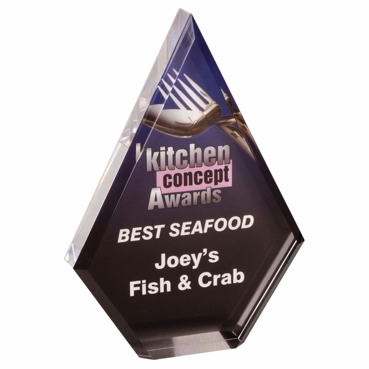 8" Full Color Diamond Acrylic Award