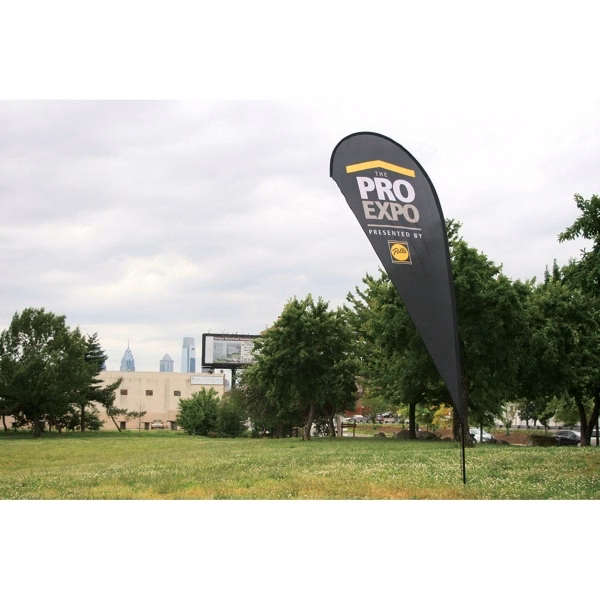Custom Screen Sublimation Teardrop Flags 6.5' x 3'