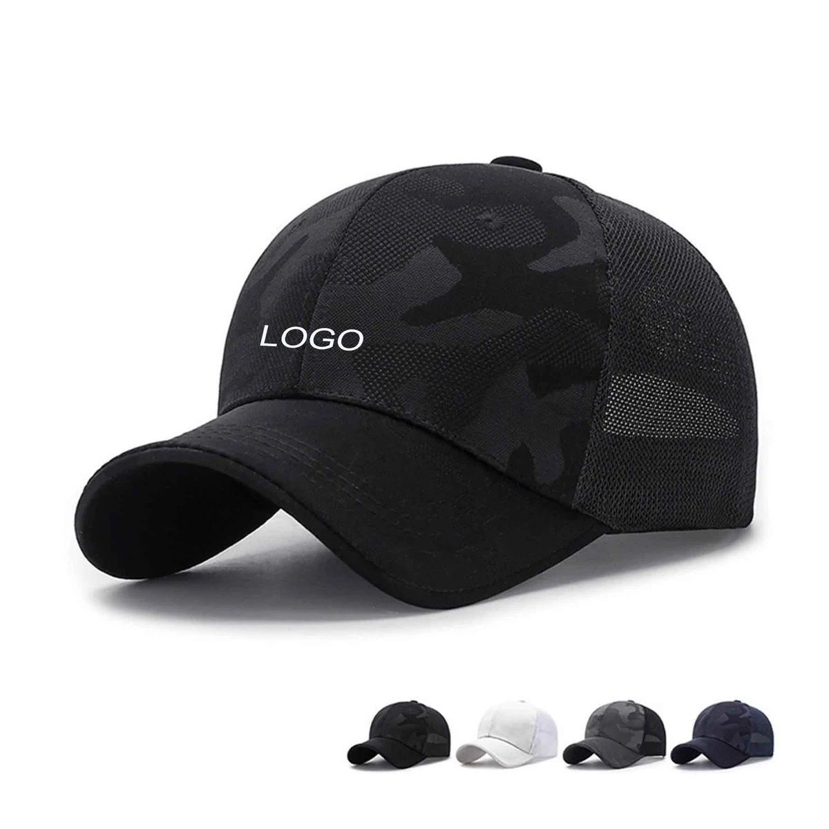 Camouflage Mesh 6 Panel Trucker Baseball Cap 1