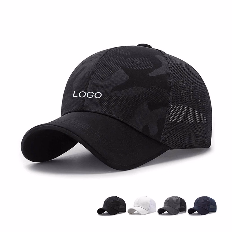 Camouflage Mesh 6 Panel Trucker Baseball Cap