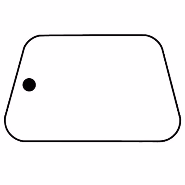 Trapezoid 7 Key Tag - Spot Color