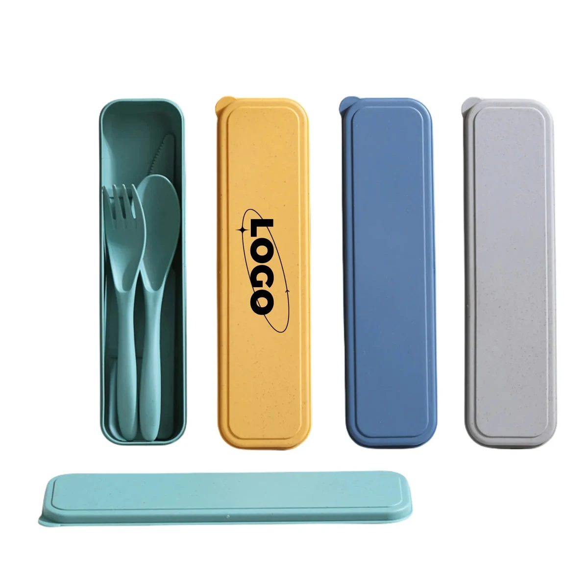 MOQ50 Portable Wheat Utensils Set with Case 1