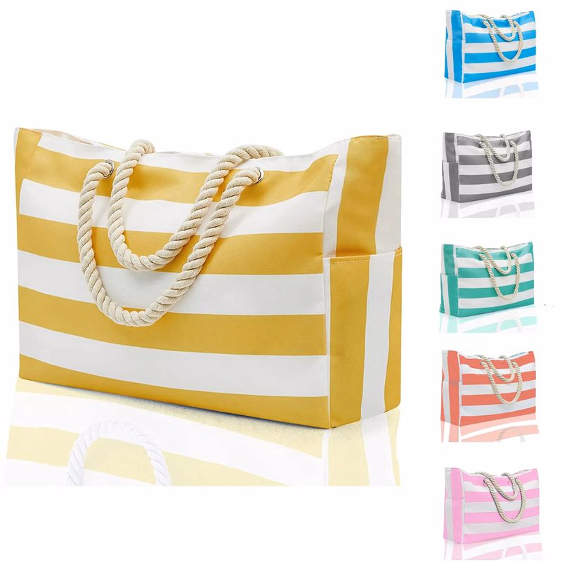 Sand Proof Waterproof Large Beach Tote Bag