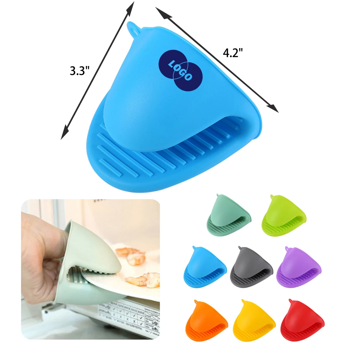 MOQ 50 PCS Durable Silicone Cooking Pinch Mitt 1
