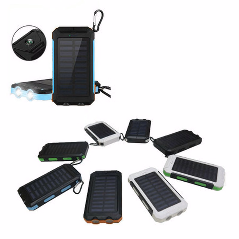 Solar Power Bank with LED Light