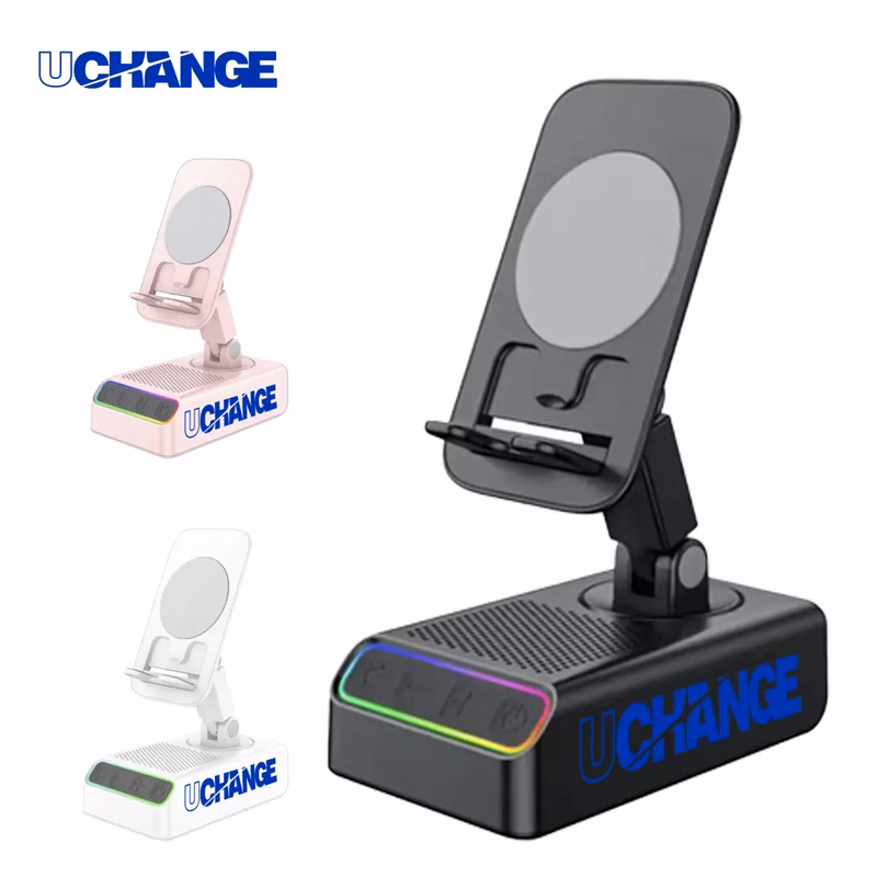 Foldable Phone Stand Bluetooth Speaker With Power Bank