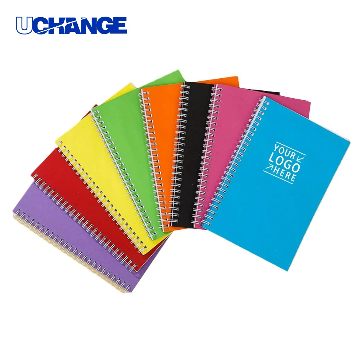 A5 Colored Cardboard Cover Spiral Notebook Journal 1