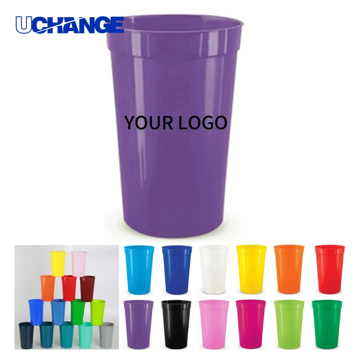 Plastic Stadium Cup 16oz for Celebrations or Daily Use 1