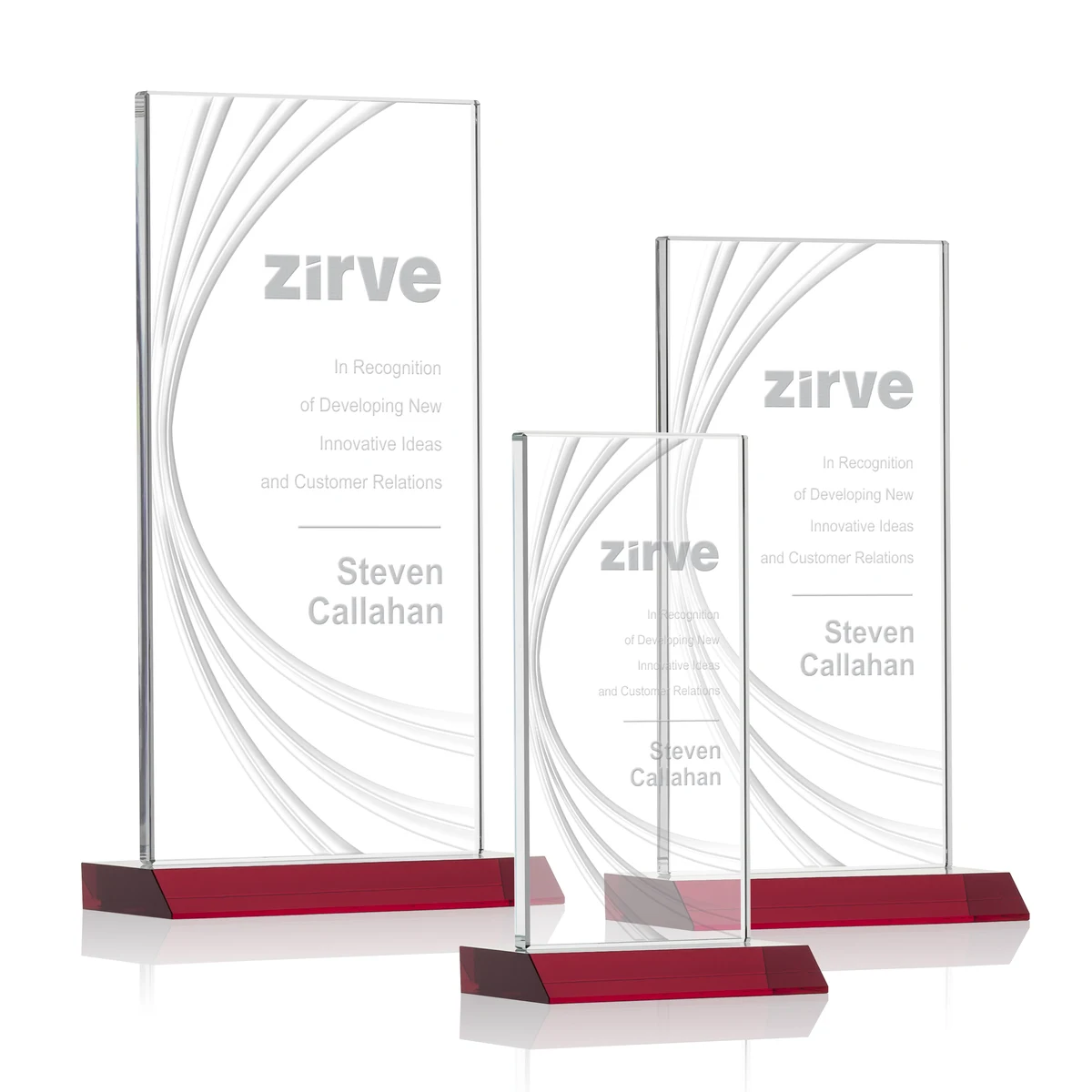 Hawkins Liquid Crystal™ Award - Red 1