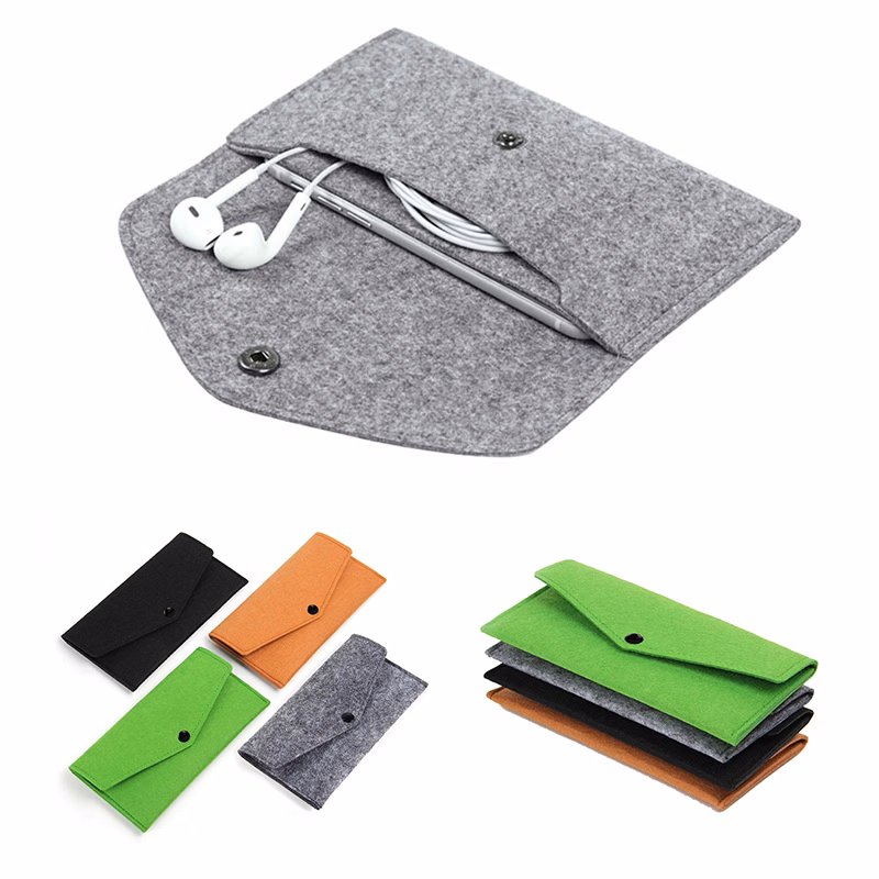Vintage Soft Felt Wallet Pouch Phone Bag