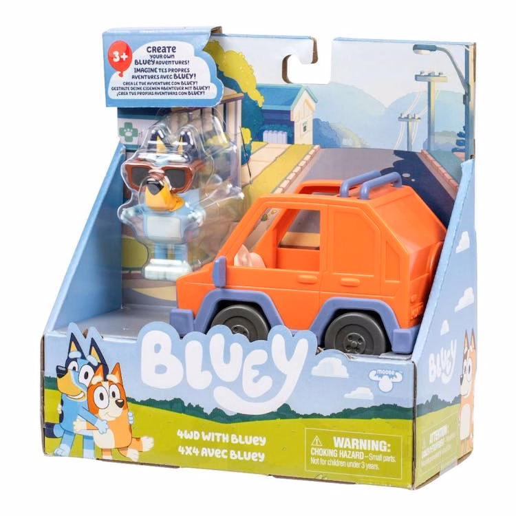 Bluey Vehicle with Figure - Assorted